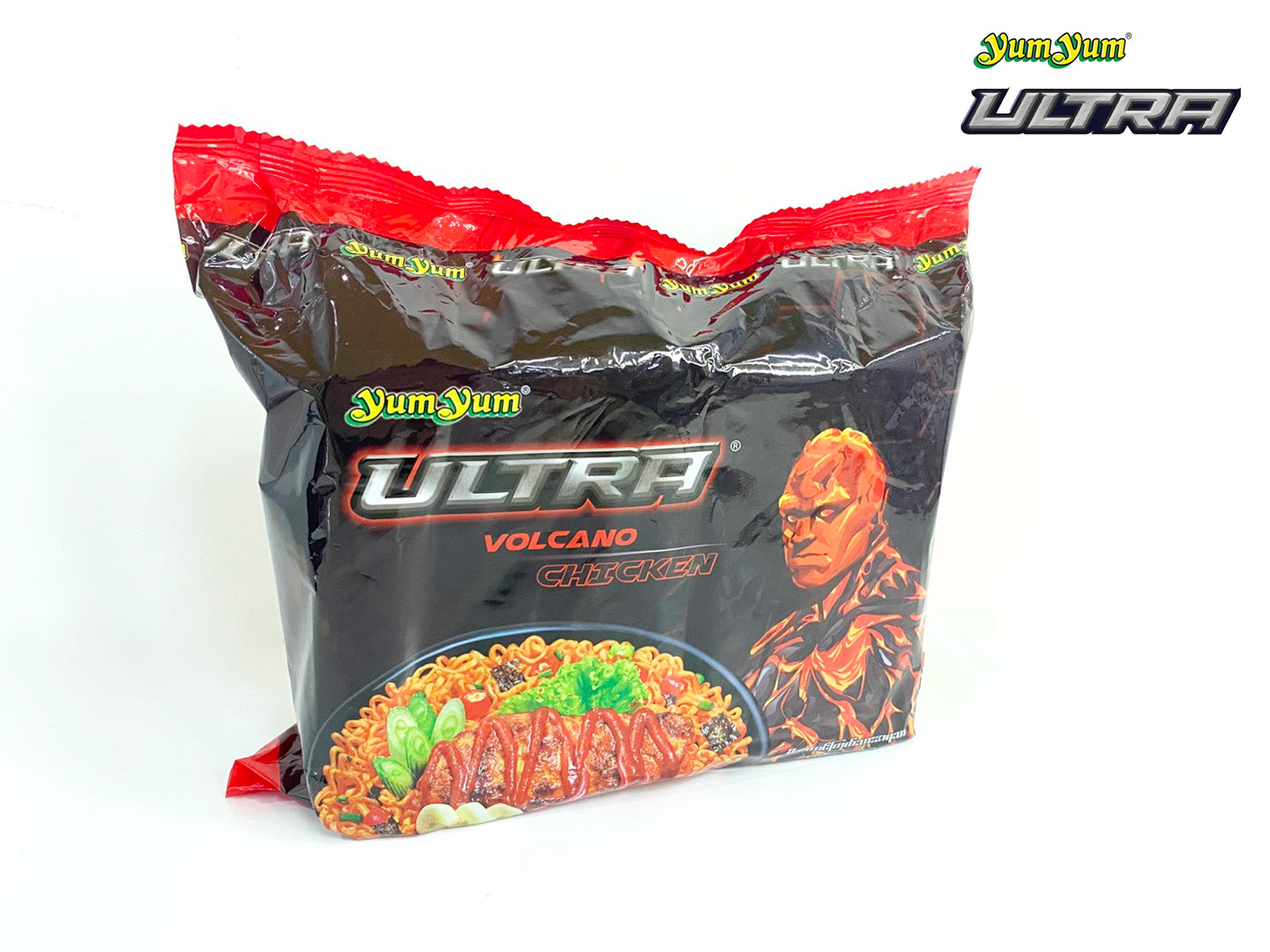 YumYum - Volcano Chicken Flavor Instant Noodle Dry (85g) x 5 packs  SUPER SPICY