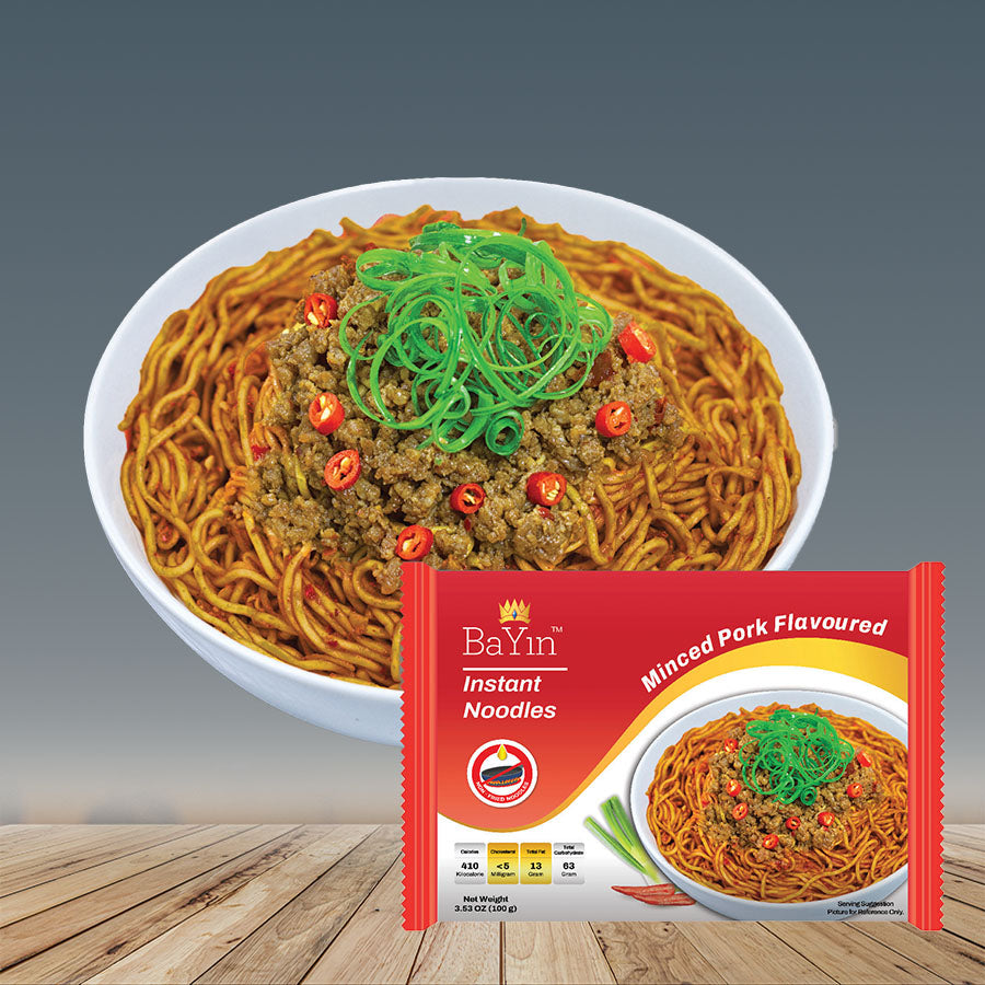 Minced Pork Flavored Instant Noodle (100g) Dry (5 Packs)