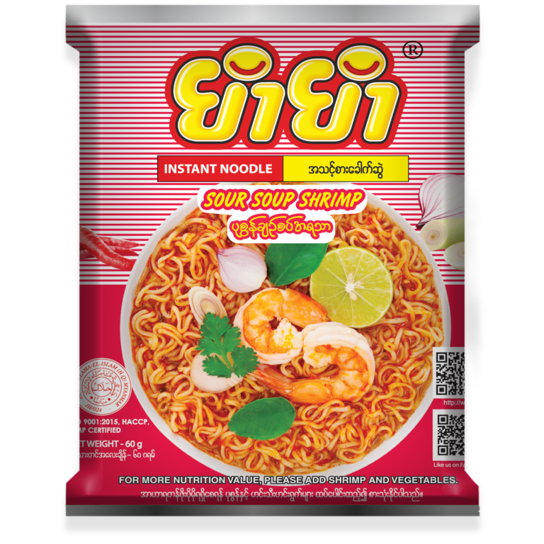 YumYum - Sour Soup Shrimp Flavor Instant Noodle Soup (60g) x 10 packs