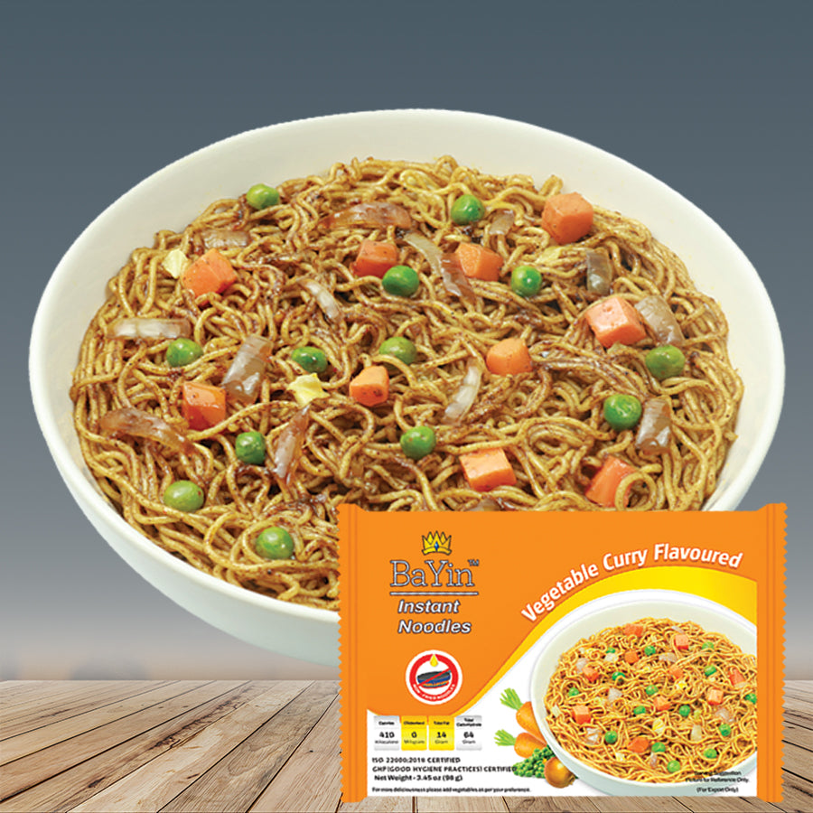 Vegetable Curry Flavored Instant Noodle (98g) Dry (5 Packs)